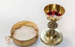 Host And Wine Eucharist