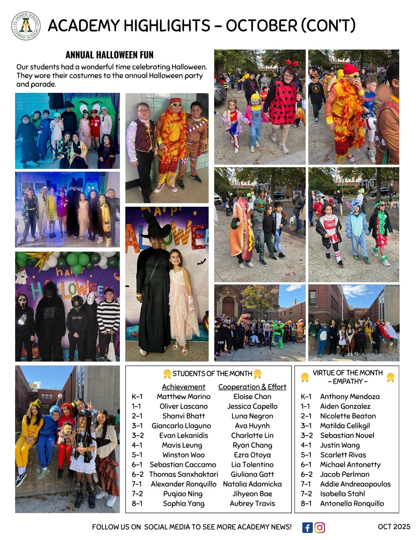 Image of 2025 October Highlights Newsletter Page 2