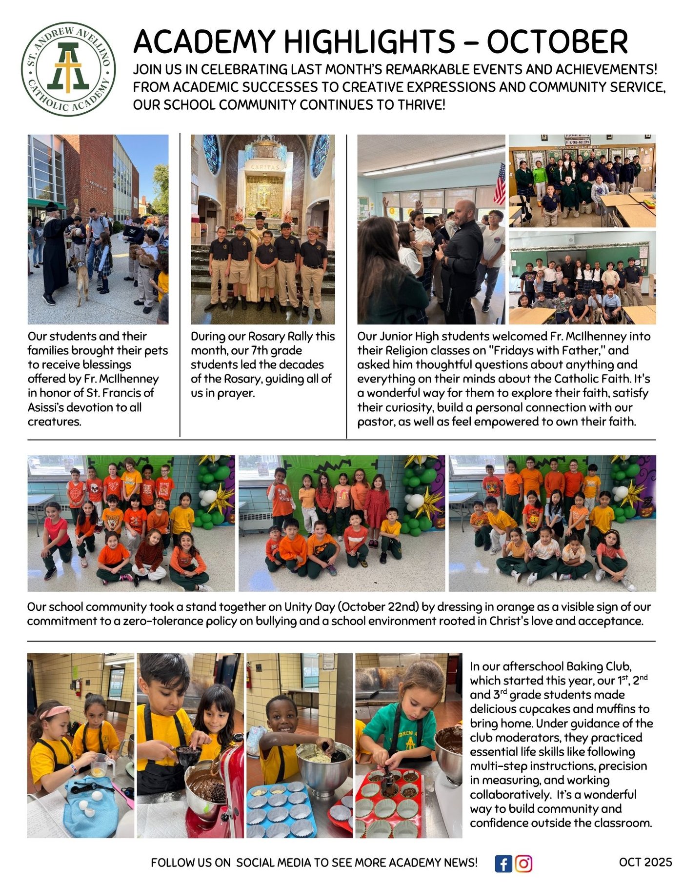 Image of 2025 October Highlights Newsletter Page 1