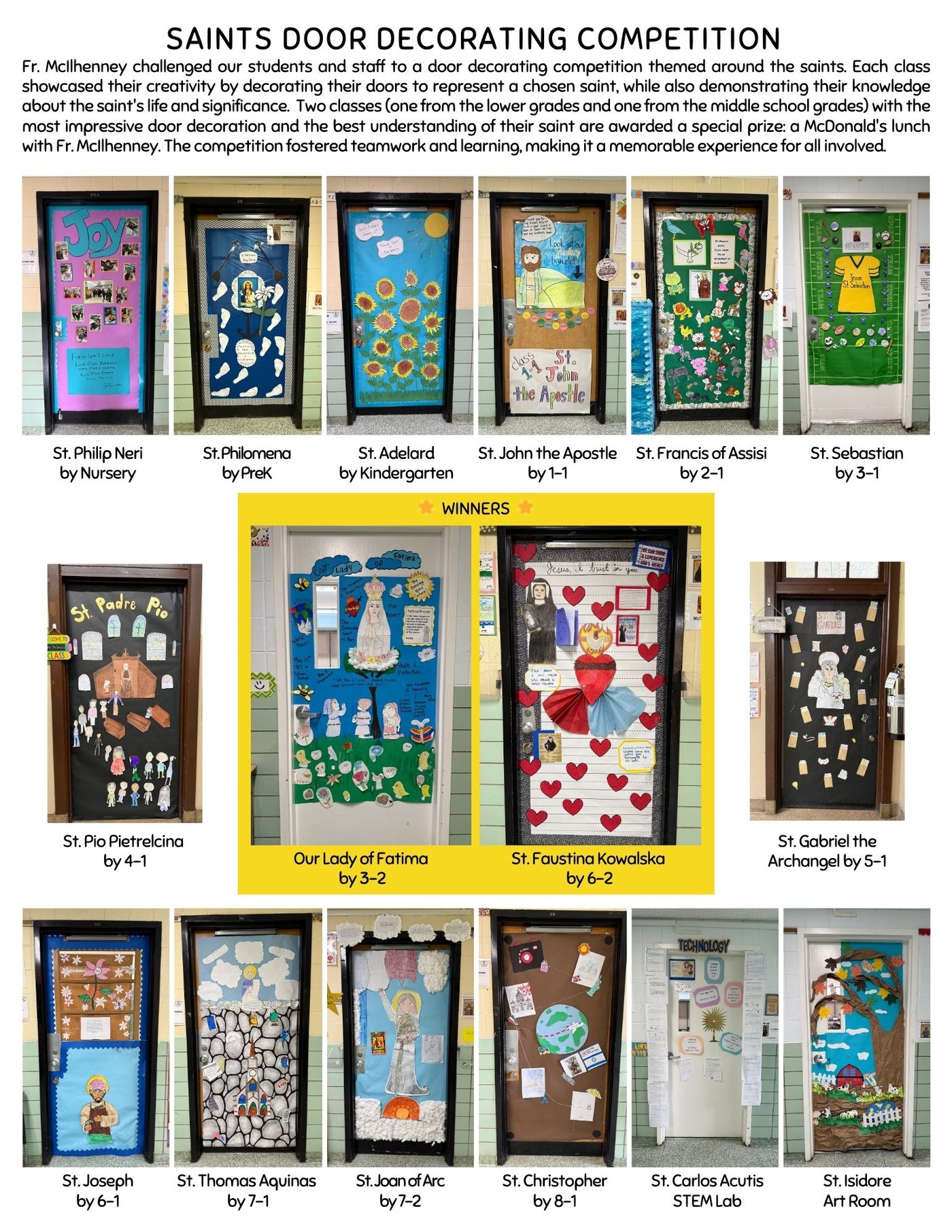 Image of 2025 November Saints Door Decorating Competition