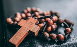 Rosary On Bible