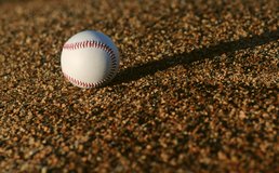 baseball on infield dirt