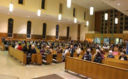 View Of Pews With Parishioners During Mass 1800