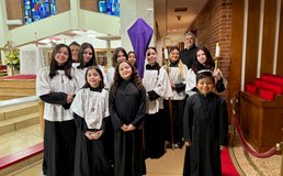 St Rita altar servers group photo