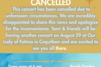 Music Under The Stars Cancelled
