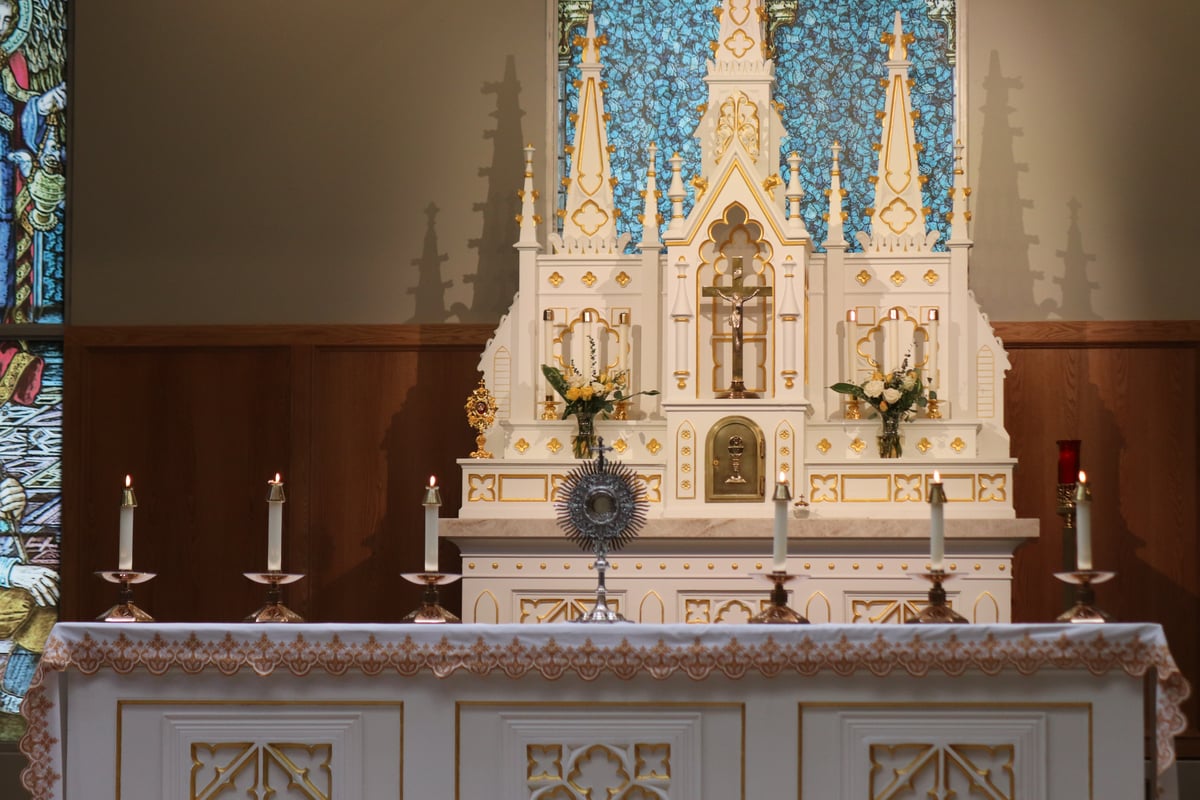 Mass Confession Adoration Times St. Thomas More Newman Center