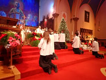 Altar Servers At Christmas