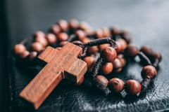 Rosary On Bible
