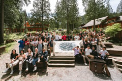 Group picture from our 2022 Retreat, Trust.