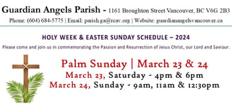 2024 Holy Week Schedule Website Cover Photo
