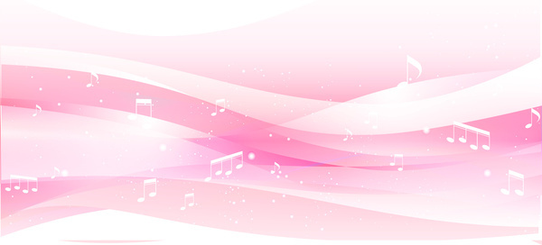 Music Abstract Background Pink
