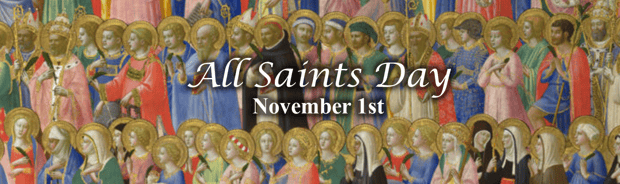 All Saints Day Web Page Header