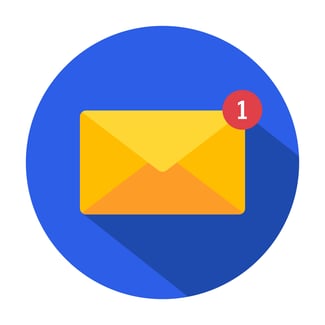 Mail Envelope With 1 Alert