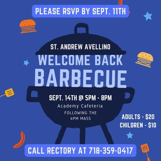 Invitation to Welcome Back BBQ